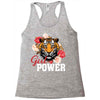 Girl Power White Write Racerback Tank
