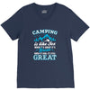 Camping Is Like Sex V-Neck Tee