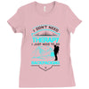 I Dont Need Therapy I Just Need Backpacking Ladies Fitted T-Shirt