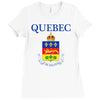 quebec coat of arms canada Ladies Fitted T-Shirt