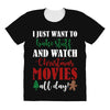 i just want to bake stuff and watch christmas movies all day All Over Women's T-shirt