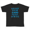 alphabet abc elemno Toddler T-shirt