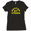 boston 617 strong Ladies Fitted T-Shirt