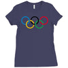 olympic rings Ladies Fitted T-Shirt