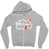 news flash black Zipper Hoodie