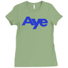 vote aye for scotland scottish yes independence Ladies Fitted T-Shirt