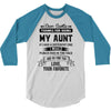 Dear Auntie, Thanks For Being My Aunt 3/4 Sleeve Shirt