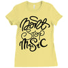 don't stop the music Ladies Fitted T-Shirt