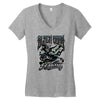black bood Women's V-Neck T-Shirt