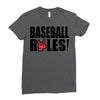 baseball rules Ladies Fitted T-Shirt