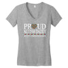 proud autism daddy Women's V-Neck T-Shirt