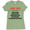 June Girl Hated By Many Ladies Fitted T-Shirt