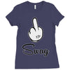 mickey fuck swag Ladies Fitted T-Shirt