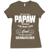 I'm Called Papaw Because I'm Way Too Cool To Be Called Grandfather Ladies Fitted T-Shirt