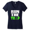 run the trap Women's V-Neck T-Shirt