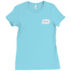minimal typing bubble pocket tee Ladies Fitted T-Shirt