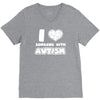 i love someone with autism V-Neck Tee