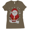 christmas santa Ladies Fitted T-Shirt