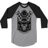 samurai skull 3/4 Sleeve Shirt