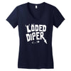 loded diper Women's V-Neck T-Shirt