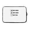 Don't drown crash walk Tee Swim Bike Run Triathle Laptop sleeve