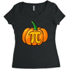 pumpkin pi Women's Triblend Scoop T-shirt