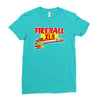 gildan fireball  ideal gift, birthday present Ladies Fitted T-Shirt