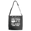 owl always love you Adjustable Strap Totes