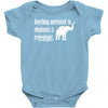 anything unrelated to elephants is irrelephant Baby Onesie