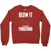 alien blow it fingering Crewneck Sweatshirt