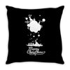 christmas icons with snow Throw Pillow
