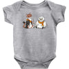 the owl and the weasel Baby Bodysuit