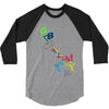 rgb cmyk 3/4 Sleeve Shirt