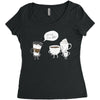 coffee that's always late Women's Triblend Scoop T-shirt