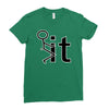 fk it funny college party Ladies Fitted T-Shirt