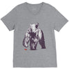 bear block V-Neck Tee