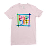 pop off brush Ladies Fitted T-Shirt