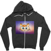 Orange cat Zipper Hoodie