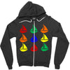 color ful Zipper Hoodie