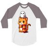 brave kitty 3/4 Sleeve Shirt
