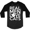 real men love cats (4) 3/4 Sleeve Shirt
