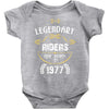legendary riders are born in 1977 Baby Bodysuit