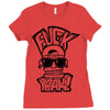 hip hop face Ladies Fitted T-Shirt