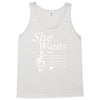 she wants the d black Tank Top