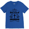 I Am One Blessed Granddad V-Neck Tee
