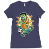 frankenstein soccer Ladies Fitted T-Shirt