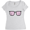 kacamata bujur Women's Triblend Scoop T-shirt