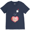 Mom and Baby are Connected to the Heart V-Neck Tee