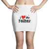 I LOVE MY FATHER Mini Skirts
