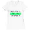 i'm just waiting for aliens to abduct me Ladies Fitted T-Shirt